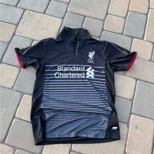 Liverpool FC Black and Gray Jersey